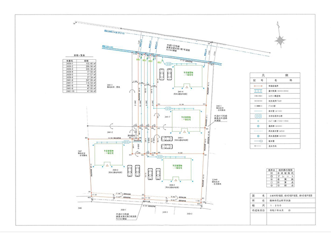 館林市花山町2439-3、2441-4 土地利用計画図