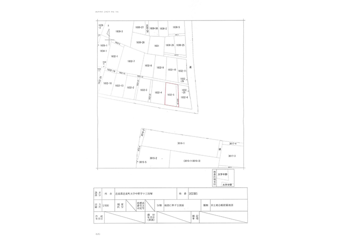 邑楽町中野1832-5 区画